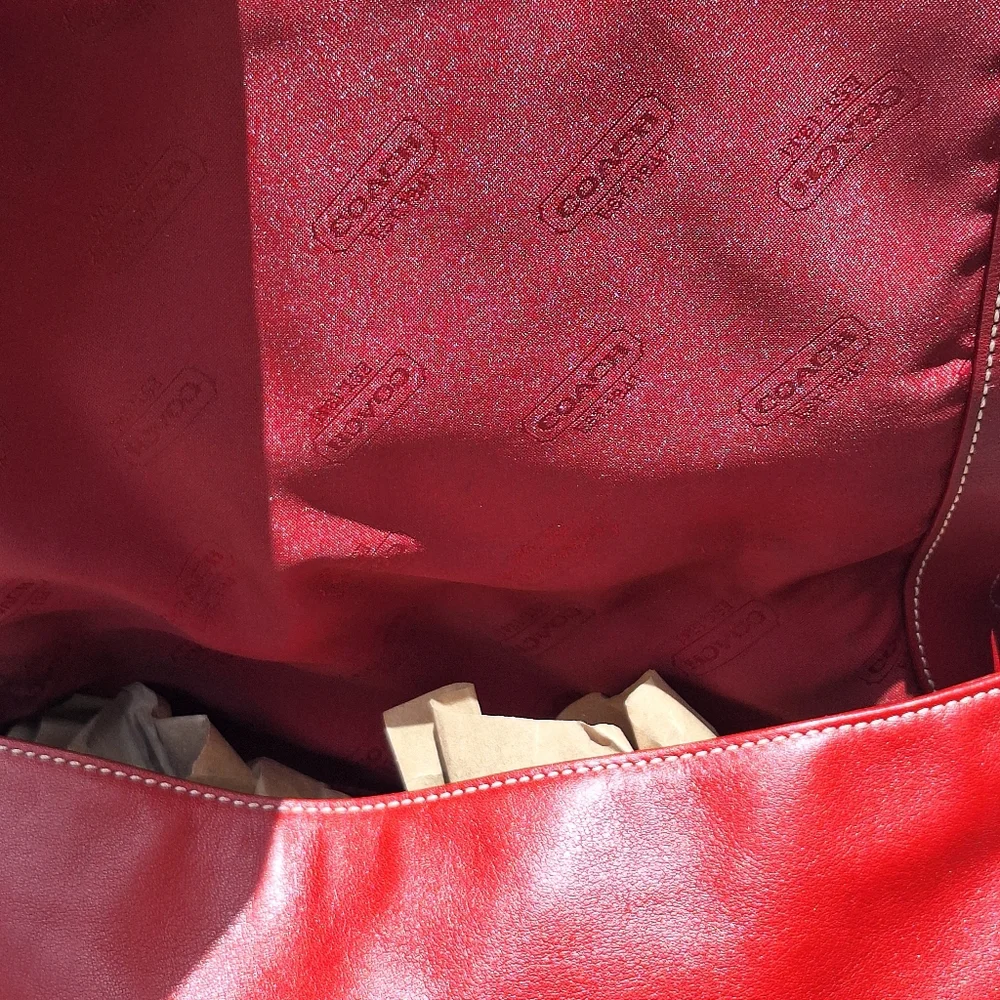 Vintage Like New! 2004 Red Wine color Coach. NºDO43-9570 - Picture 13 of 16